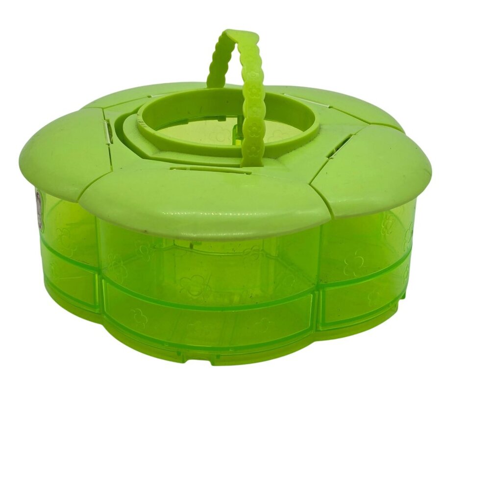 Polly Pocket Translucent Green Vintage Compact Storage Case - Picture 3 of 14